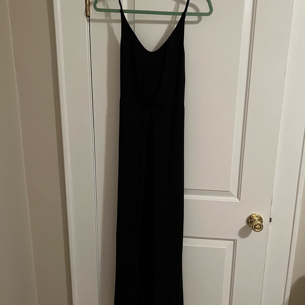 Black maxi dress